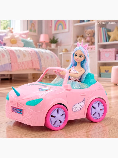 Eenhoornprinsespop met auto +3 jaar dreameez - Kiabi