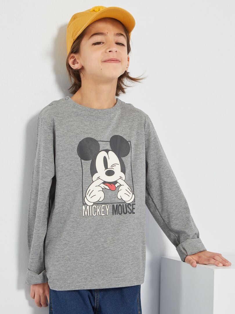 Eenvoudig aan te trekken T-shirt 'Mickey' GRIJS - Kiabi