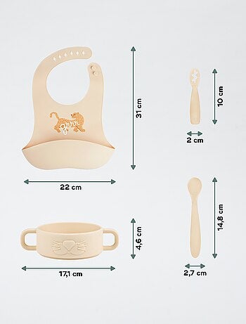 Eerste maaltijden set tijger