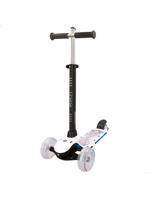 Eezi 3-wielige witte scooter met aanpasbare meerkleurige verlichting - Kiabi Eezi 3-wielige witte scooter met aanpasbare meerkleurige verlichting - Kiabi