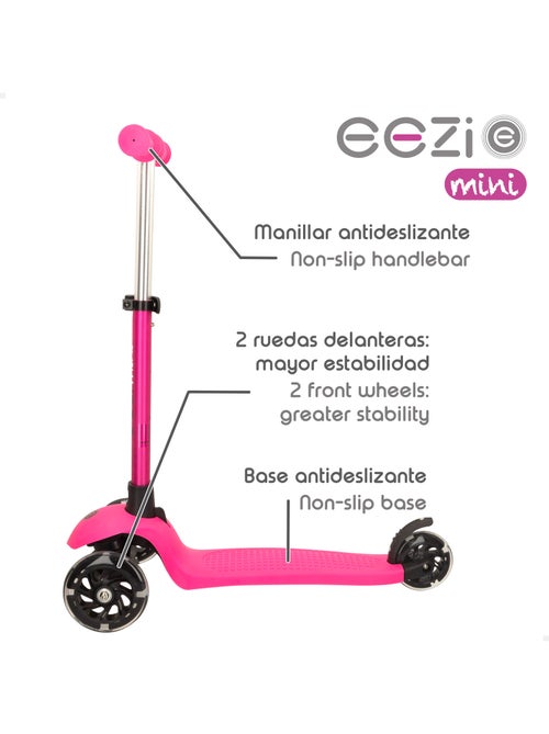 Eezi driewielige fuchsia step met afneembaar stuur - Kiabi Eezi driewielige fuchsia step met afneembaar stuur - Kiabi