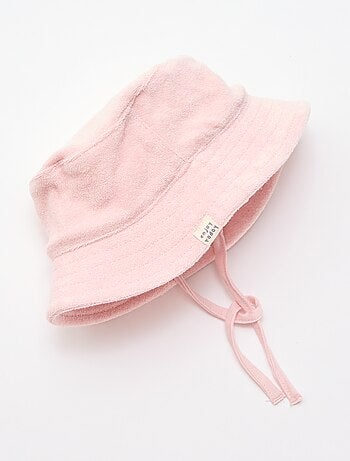 Effen badstof bucket hat