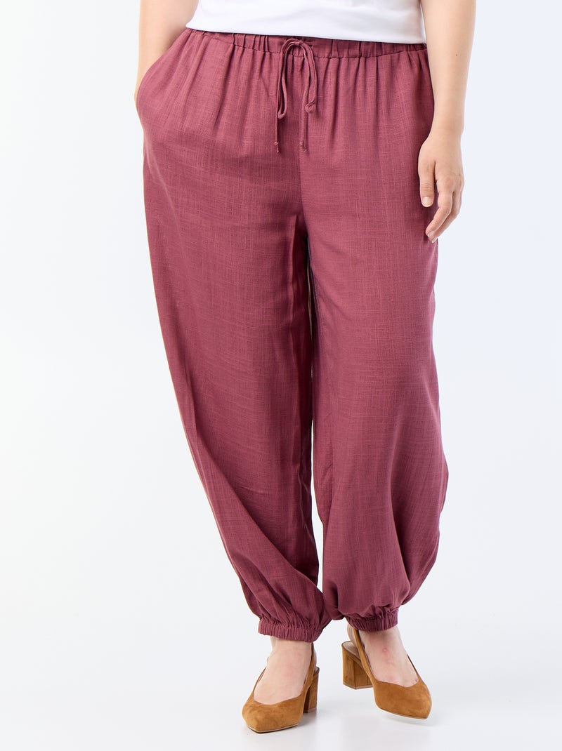 Effen ballonbroek Rose - Kiabi