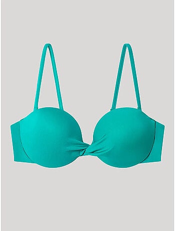 Effen bandeau bikini top