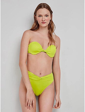 Effen bandeau bikini top