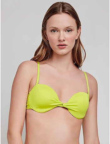 Effen bandeau bikini top