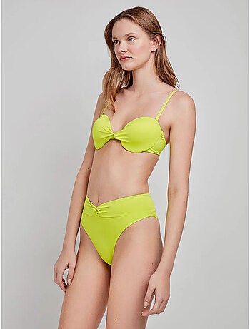 Effen bandeau bikini top