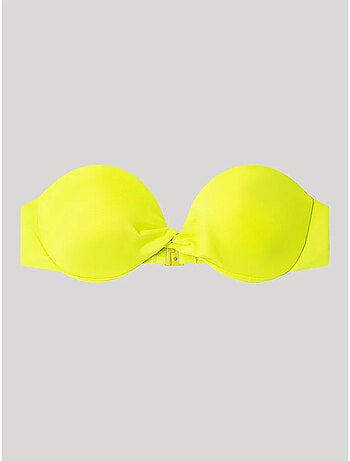 Effen bandeau bikini top