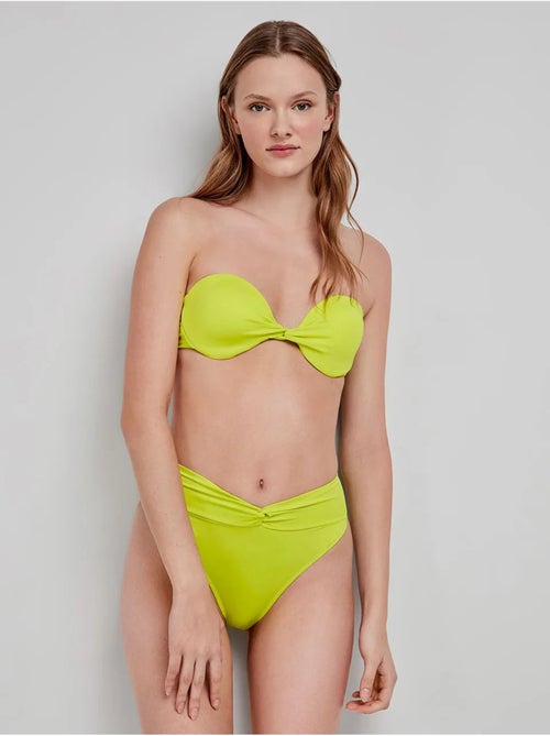 Effen bandeau bikini top - Kiabi