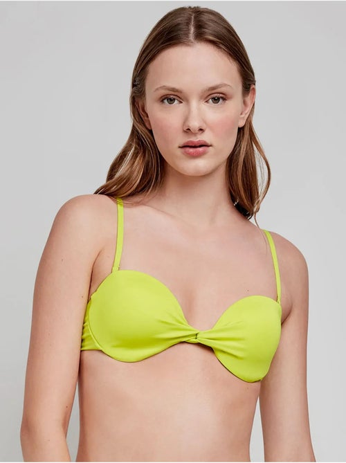 Effen bandeau bikini top - Kiabi