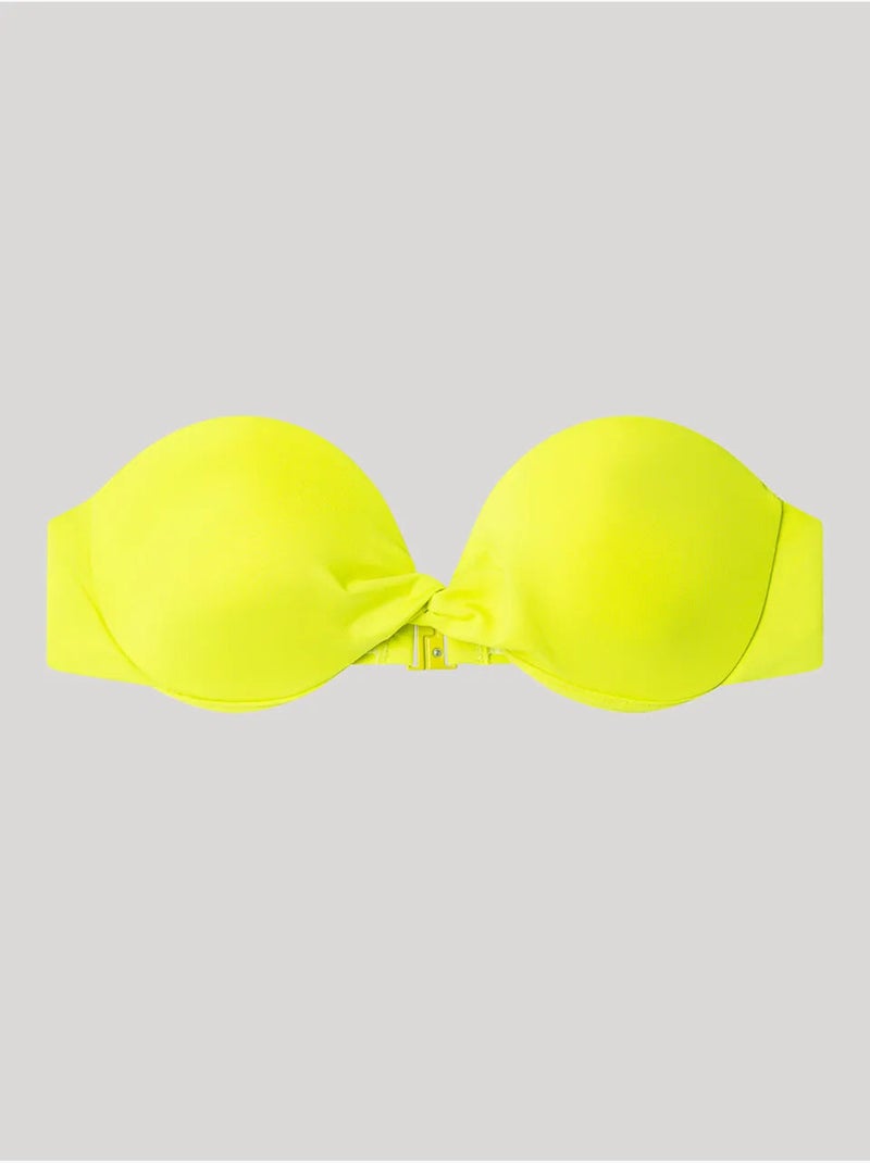 Effen bandeau bikini top Blauw Groen - Kiabi