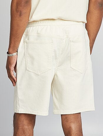 Kendindza Bermuda voor heren, 3/4 korte broek, elastische tailleband