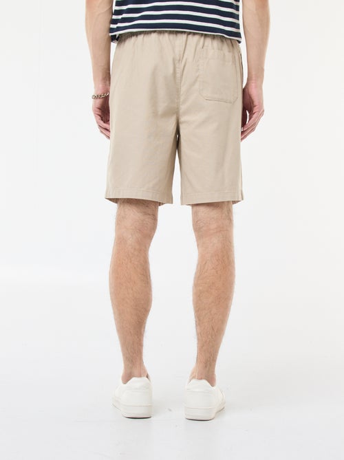 Effen bermuda | linnen-katoenblend - Kiabi