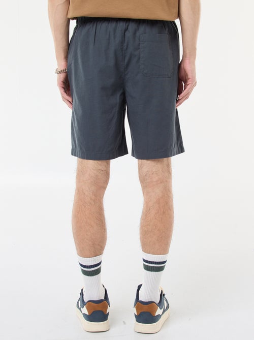 Effen bermuda | linnen-katoenblend - Kiabi