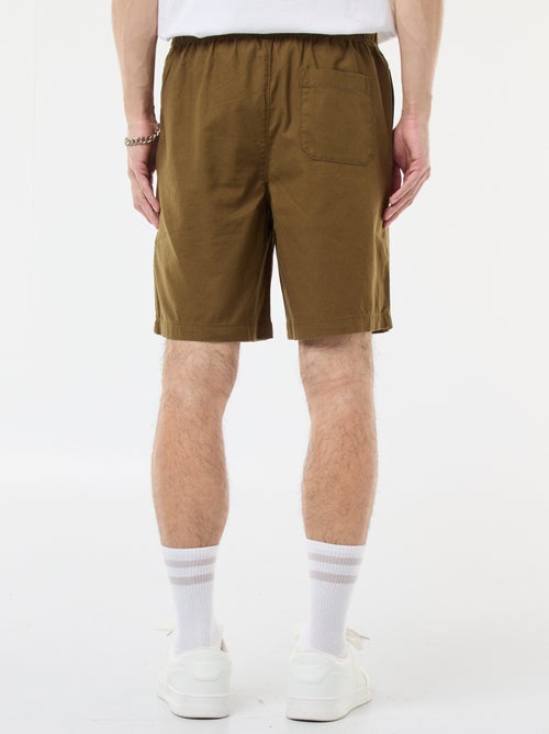 Effen bermuda | linnen-katoenblend - Kiabi