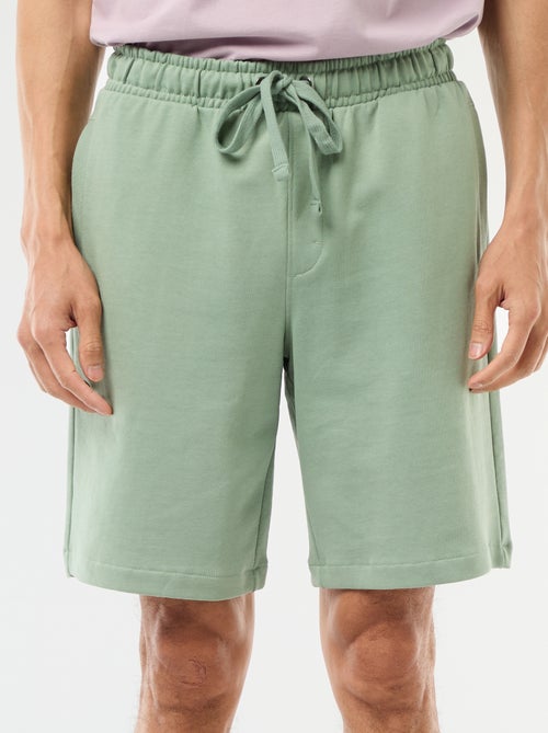 Effen bermuda van lichte joggingstof - Kiabi