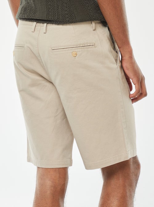 Effen bermuda van piquékatoen - Kiabi