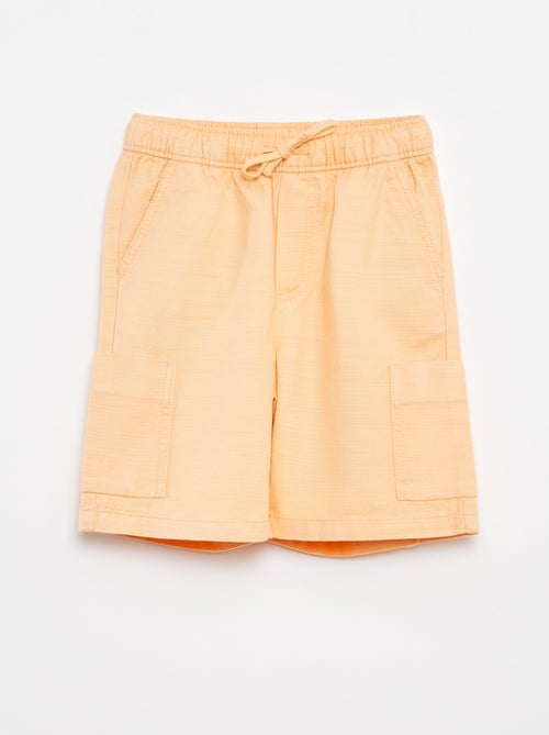 Effen bermuda van twill met zakken - Kiabi