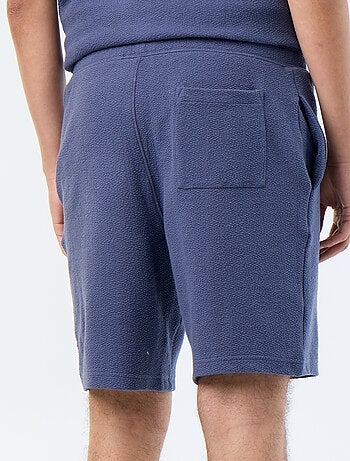 Effen bermuda van zware jersey