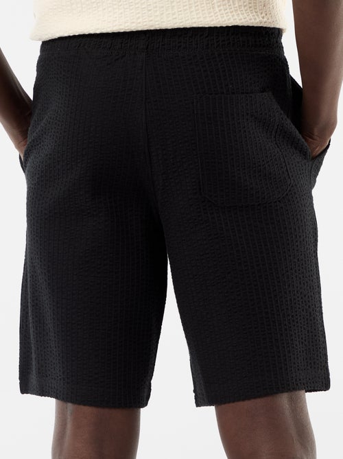 Effen bermuda van zware jersey - Kiabi