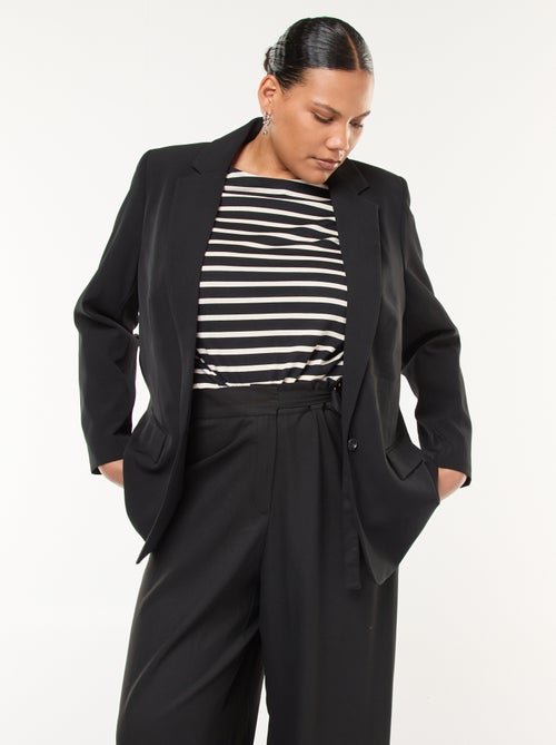 Effen blazer met 2 klepzakjes - Kiabi