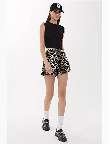 Effen blouse met gerimpelde details hiccup