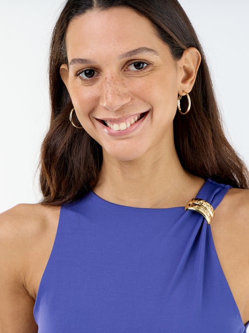 Effen body met goudkleurige sieraden op de schouderbandjes - Kiabi