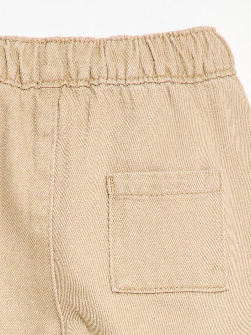 Effen broek Comfort fit-model Biege - Kiabi