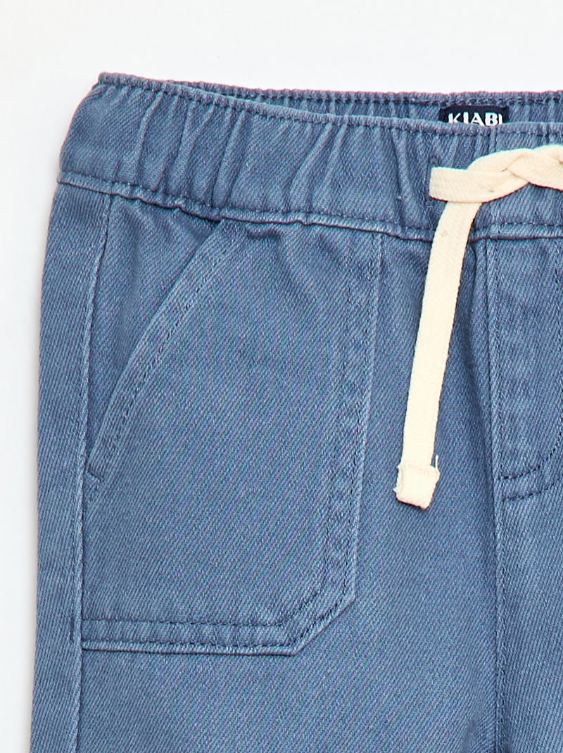 Effen broek Comfort fit-model Blauw - Kiabi