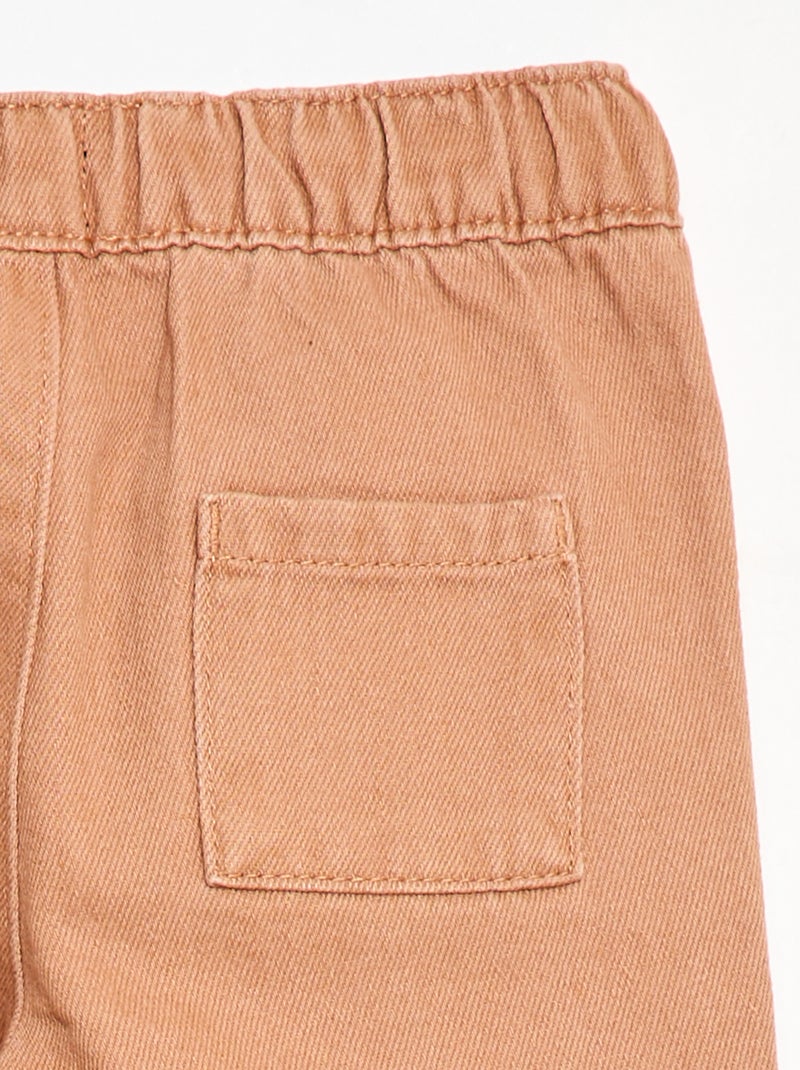 Effen broek Comfort fit-model Bruin - Kiabi