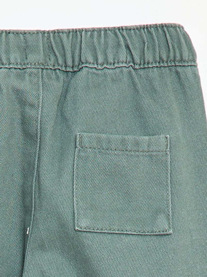 Effen broek Comfort fit-model Groen - Kiabi