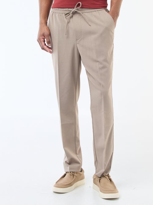 Effen broek in joggingstijl - Kiabi