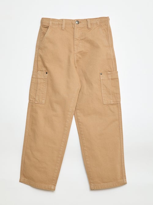 Effen broek met meerdere zakken - Kiabi