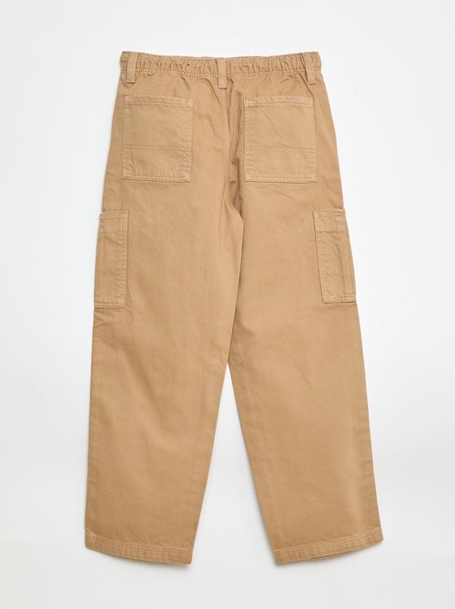 Effen broek met meerdere zakken - Kiabi