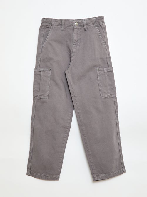 Effen broek met meerdere zakken - Kiabi