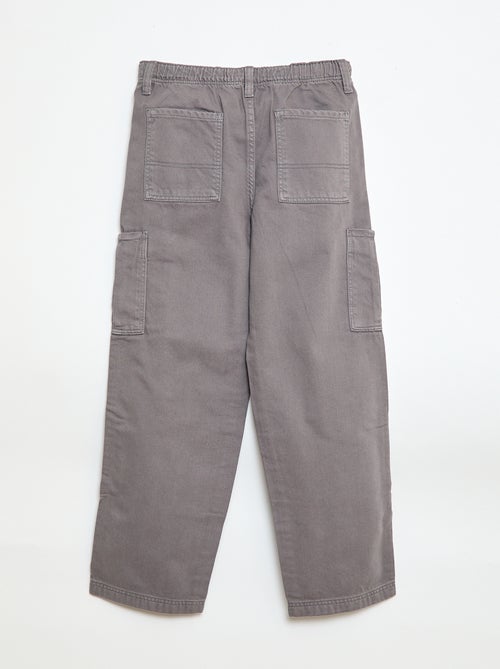 Effen broek met meerdere zakken - Kiabi