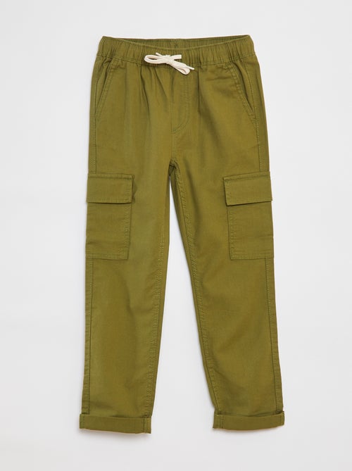 Effen broek met zakken - Kiabi