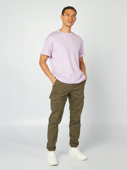 Effen broek met zakken - Kiabi