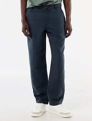 Effen broek van lichte en zachte stof