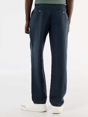 Effen broek van lichte en zachte stof