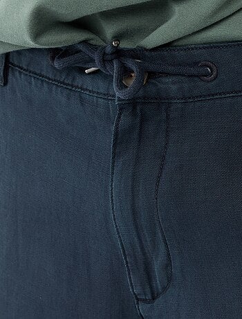 Effen broek van lichte en zachte stof