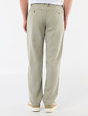 Effen broek van lichte en zachte stof