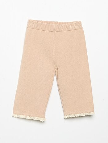 Effen broek van tricot