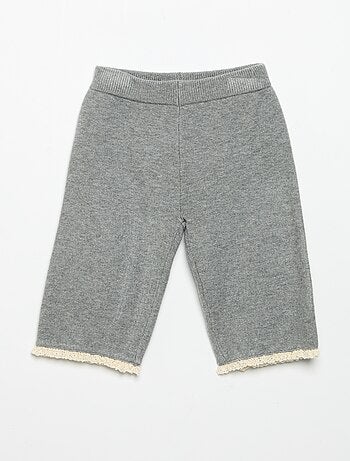 Effen broek van tricot