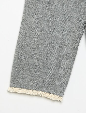 Effen broek van tricot