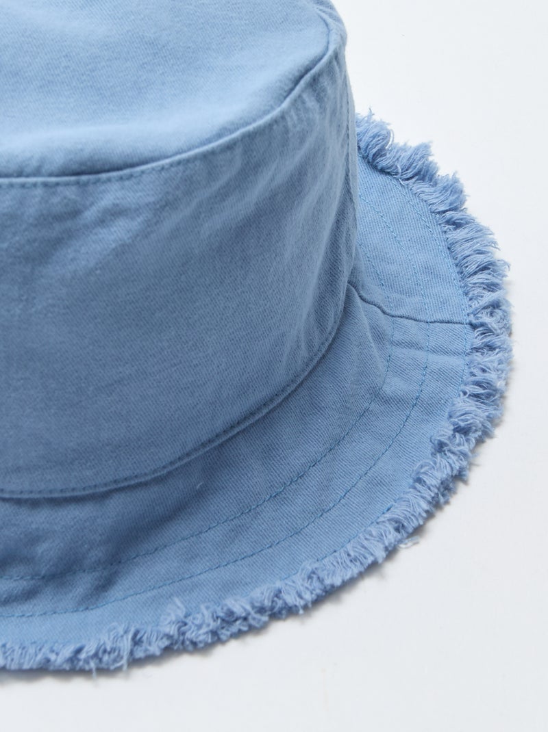 Effen bucket hat Blauw - Kiabi
