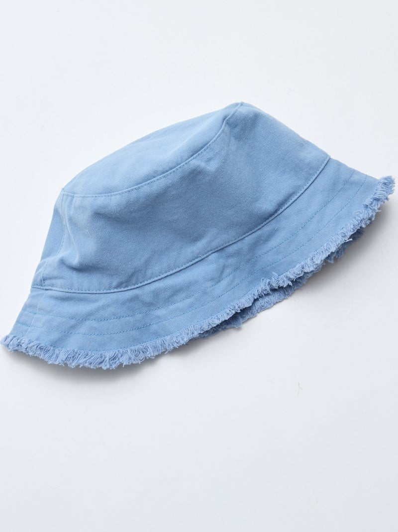 Effen bucket hat Blauw - Kiabi