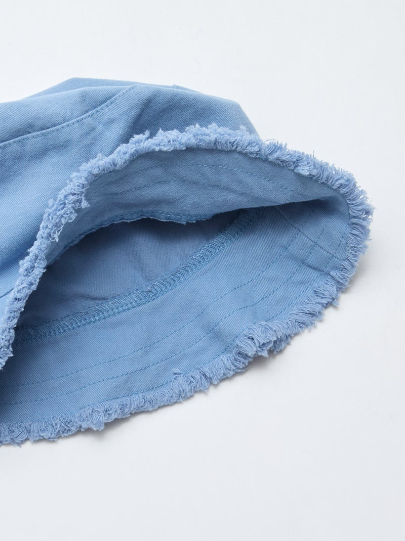 Effen bucket hat Blauw - Kiabi