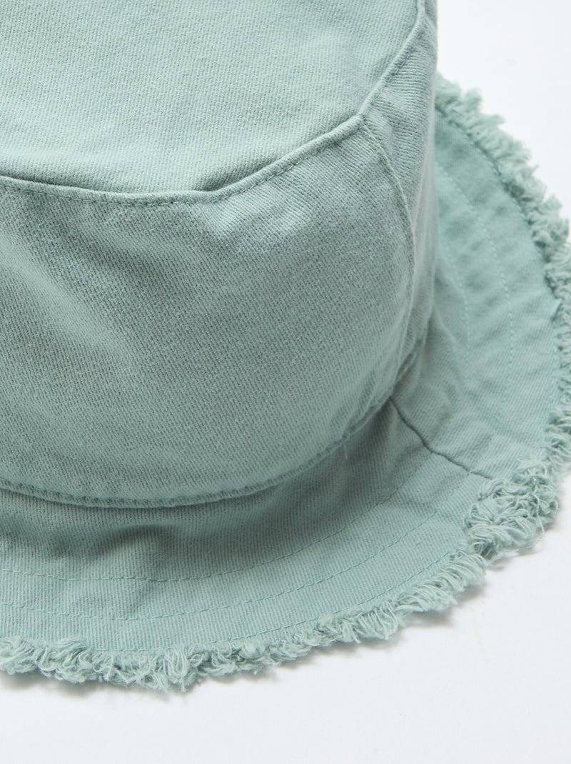 Effen bucket hat Groen - Kiabi
