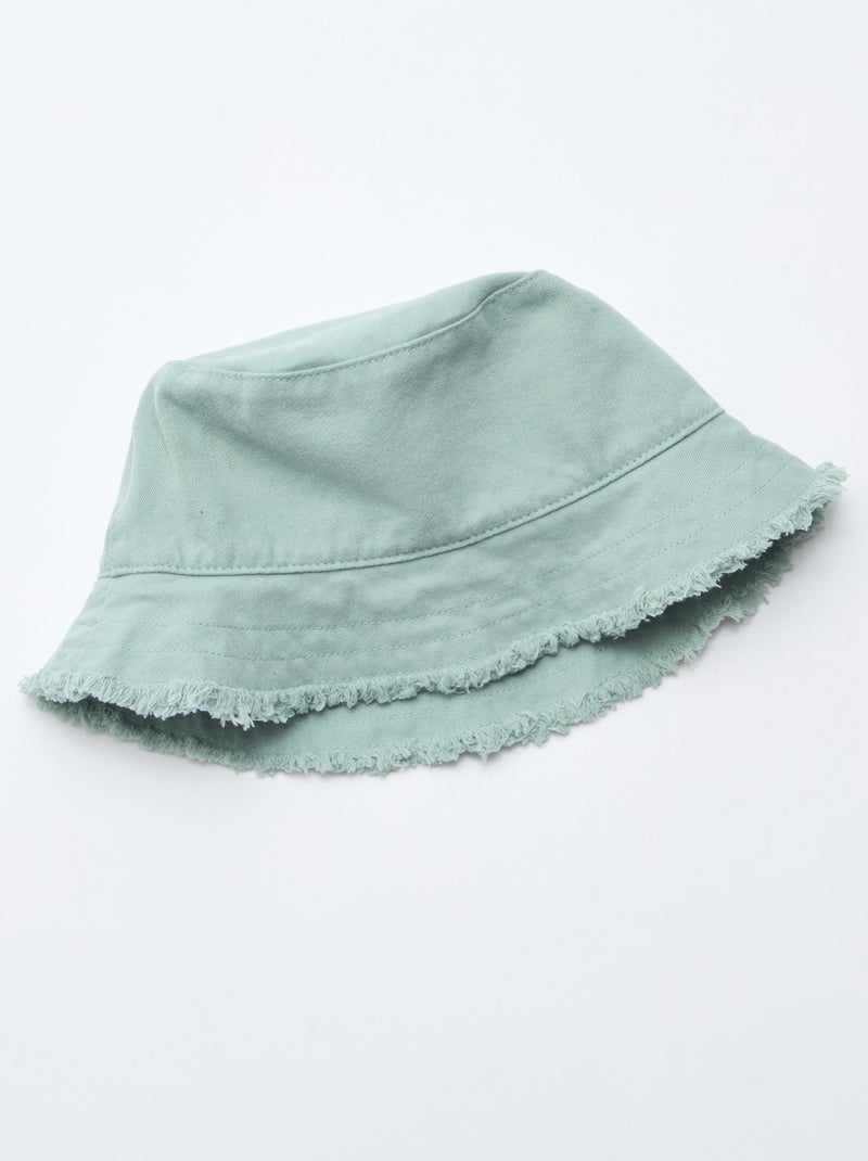 Effen bucket hat Groen - Kiabi